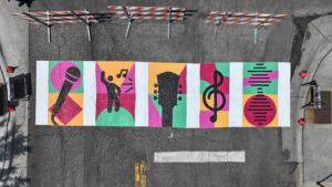Crosswalk mural