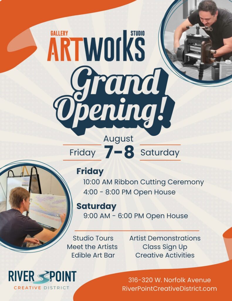ArtWorks Grand Opening is August 7 and 8!